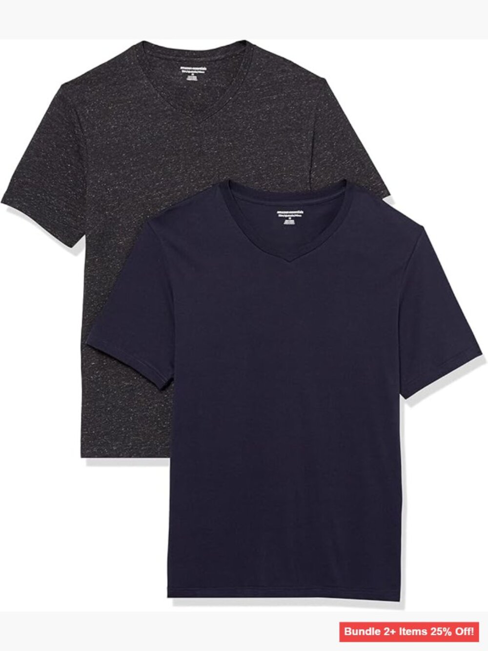 Men's Slim-Fit V-Neck Undershirt 100% Cotton Lightweight T-Shirt